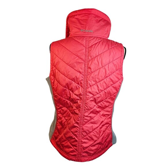 Columbia Vest Womans Size Large Pink Gray Quilted Lightweight - Picture 5 of 9